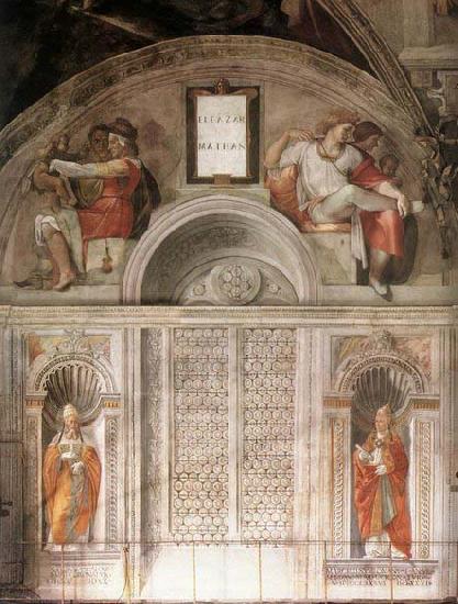 Michelangelo Buonarroti Lunette and Popes Germany oil painting art